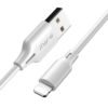 Free Shipping RAXFLY Durable Flexible 1M Data Sync Cellphone Charging Cables For IPhone Usb Cable White 3