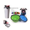 Wholesale 2 in 1 Water and Food Outdoor Eco Friendly Collapsible Travel Anti Choke Non Spill Silicone Slow Eating Dog Bowl 3