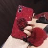 hot selling Fox Plush Ball Hairy phone Case Cellphone Cover For huawei P20 P30 Pro luxury case for huwei nova5 mate30 3