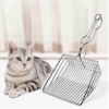 Non Stick Durable Metal Hollow Cleaning Sifter Cat Toilet Litter Scoop, Deep Shovel Litter Scooper with Brush 3