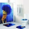 2019 Black Girl Magic Shower Curtain For Bathroom, Wholesale Extra Wide Bathroom Shower Curtain Sets/ 3