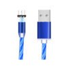 30 Pecent Off Led Flowing Light 1m 3ft 3in1 USB2.0 Fast Charging Magnetic Micro USB Led Cable For Android Device 3