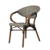 High Quality Garden Aluminum Fabric Leisure Stackable Chair 3