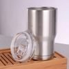 14 OZ stainless steel tumblers with clear lids double wall insulated vacuum water beer mugs regular tumbler cups 3