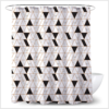 Marble printed polyester waterproof geometric shower curtain 3