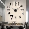 New Fashion Unique Design Acrylic Clocks Home Decoration 3D DIY Mirror Wall Sticker Large Wall Clock 3