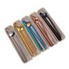 Hot Sale 304 Stainless Steel Drinking straws set Reusable Metal Drinking Straw with spoon, box and brush 3