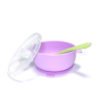 Free Sample Shipping Eco-Friendly Baby tableware Toddler Suction BPA Free Feeding Bowl With Lid 3