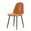 Free sample bistro cafe style minimalist design interior furniture metal frame dining chair 3