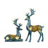 nordic Synthetic resin crafts Couple elk for home decoration accessories 3