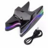 Colorful LED Dual Gaming Controller Charger Stand Fast Charging Dock Station for sony playstation 4 PS4 Console 3