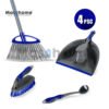 Masthome value steel handle dustpan and broom long handle set for indoor sweeping 3