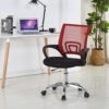 free sample factory cheap price Wholesale ergonomic executive metal legs mid-back mesh swivel fabric office chair 3