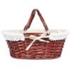 Oval handmade wicker basket gift basket with handles 3