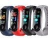 Ce rohs smart band Waterproof Silicone Watch Pedometer fitness tracker band watch Blood pressure bluetooth m3 smart bracelet 3