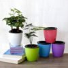 Amazon hot sale plastic planter smart flower pot automatic planter pot self watering pot 3