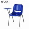 modern plastic powder school desk and study chair with writing pad school classroom furniture student chair with tablet arm 3