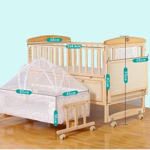 2018 most popular pine wood multipurpose baby cot bed prices/foldable baby cot 2