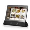 custom portable Digital restaurant menu Android tablet PC with docking stand, cook video, games, time checking 3