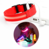 2018 Adjustable Pet Dog Cat Waterproof LED Light Flash Night Safety Collar USB rechargeable led dog collar 3