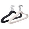 Wholesale non clip clothes hanger flocking velvet coat hanger 3