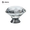 Diamond round bedroom furniture handles glass knobs crystal cabinet knob 3