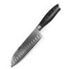 7 inch Japanese damascus steel kitchen santoku knife 3
