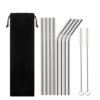 Amazon Eco Friendly Stainless Steel Straws Reusable Metal Drinking Straws 3