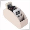 Home storage holder PU faux leather remote control organizer / caddy desktop storage 3