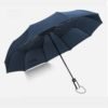 2019 Commercial 25 inch 10 ribs Portable Auto Open Close Large Umbrella Automatic 3 Black Fold Umbrella 3