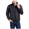 Winter wear warm waterproof packable windbreaker ultra light padded mens down jacket 3