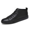 High quality lace up shoe men sneakers high top fashion genuine leather custom casual sneaker for man 3