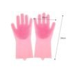 Dishwashing Cleaning Sponge Gloves Reusable Silicone Brush Scrubber Gloves Heat Resistant for Dishwashing Kitchen Gloves 3