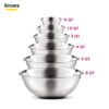 Set of 6 Stainless Steel Bowls Set 3