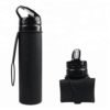 600ml Private Label Outdoor Sports Portable Collapsible Drink Water Bottle Foldable Silicone Bottle With Custom Logo 3