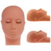 Silicone Permanent Makeup Tattoo Training Closed Eye Practice Tattoo Head Mannequin 3