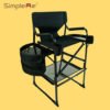 OnwaySports Aluminum Tall Director Make Up Chair With Two Sides Table OW-N65ML29T 3