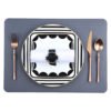 OEM High End Restaurant Dinner Plates Black Melamine Square 10" Salad Dessert Plates Disposable and Reusable dishes 3