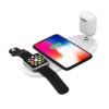 New Trend 3In1 QI Wireless Charger Commonly Used Accessories & Parts Mobile Phone & Earphone & Watch 10w Wireless Phone Charging 3