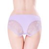 Ice silk seamless breathable women underwear sexy lace transparent ladies panties 3