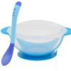Temperature Sensing Non-slip Silicone baby Feeding Bowl With Baby Spoon 3