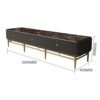 Modern Wood Painting Black Rectangular Customized Dubai Hotel Project Luxurious TV Console Table Stand 3