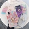 Free Shipping Covers Fashion Gold Foil Kickstand Marble Soft Case for iPhone X Xs Max XR 6 7 8 Plus 3