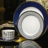 High Quality Fashion Luxury Royal Bone China Ceramic Dinnerware Plate hotel Restaurant Wedding tableware disposable sets 3