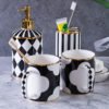 European-style Phnom Penh sanitary ware five-piece wash set bathroom supplies kits mug ceramic bath supplies 3