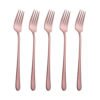 Korean Style Rose Gold Stainless Steel 304 Tanium Forks 3