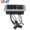 BNT new arrival 4k high dmi cat6 tabletop hidden multi-functional desk pop up socket outlets 3