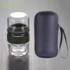 New Design Portable Elegant Bososilicate Glass Teapot Travel Office Tea Pot Set 3