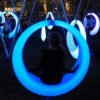 new 16colors changing outdoor garden led net swing chair 3