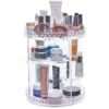 Top 360 Degree Vanity Divisoria Spinning Rotating Clear Plastic Acrylic Cosmetic Make Up Makeup Organizer For Desk 3